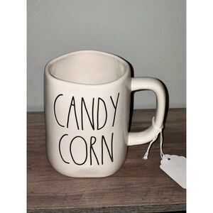 Rae Dunn Artisan Collection by Magenta Pottery Etched‎ “CANDY CORN” Mug